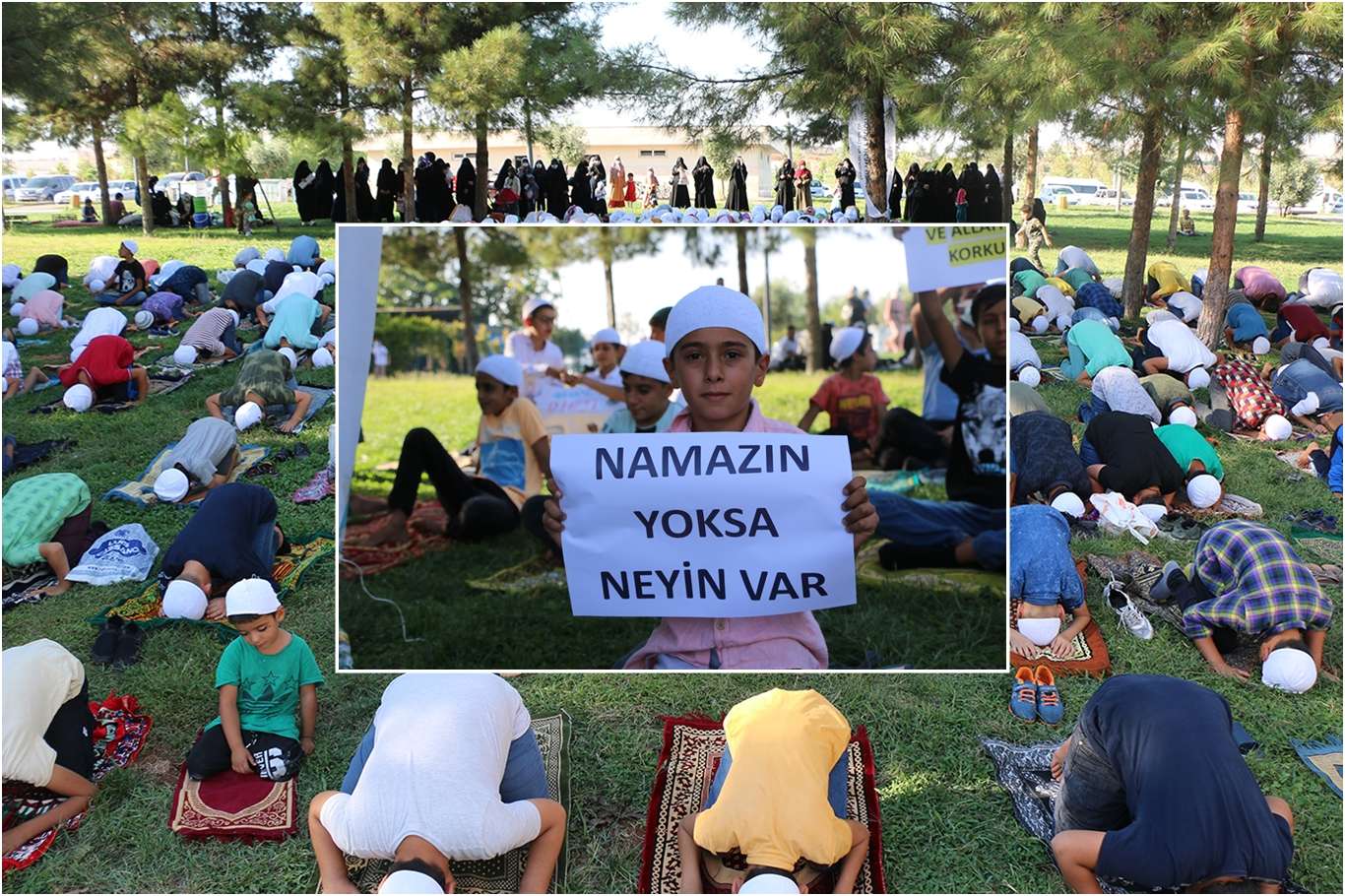 Hayat Namazla Güzeldir etkinliğine katılan çocuklar: "Ölene kadar namaz kılacağız" Hayat Namazla Güzeldir etkinliğine katılan çocuklar: "Ölene kadar namaz kılacağız"